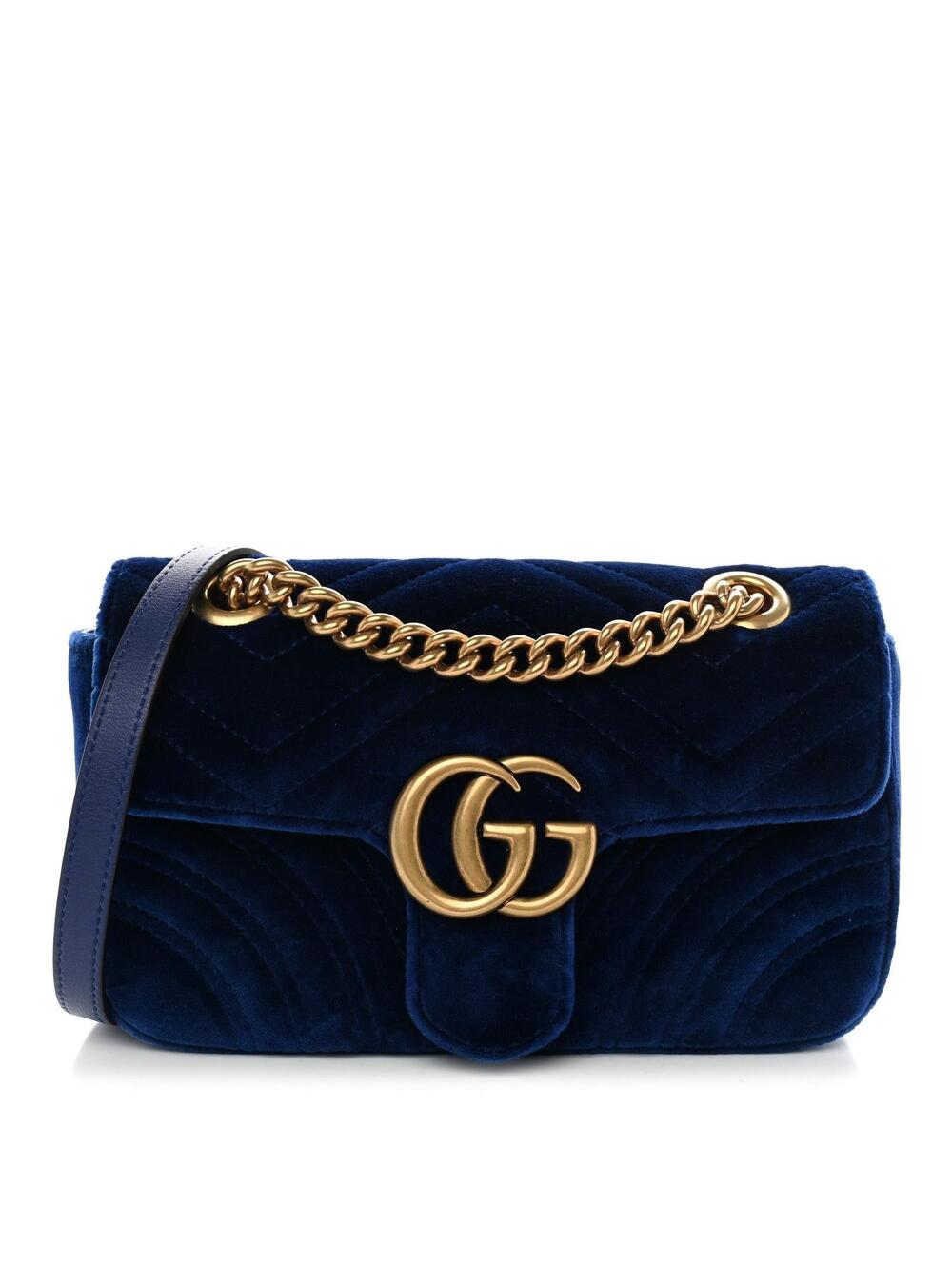 Gucci Velvet Matelasse Mini Gg Marmont #363284G95B